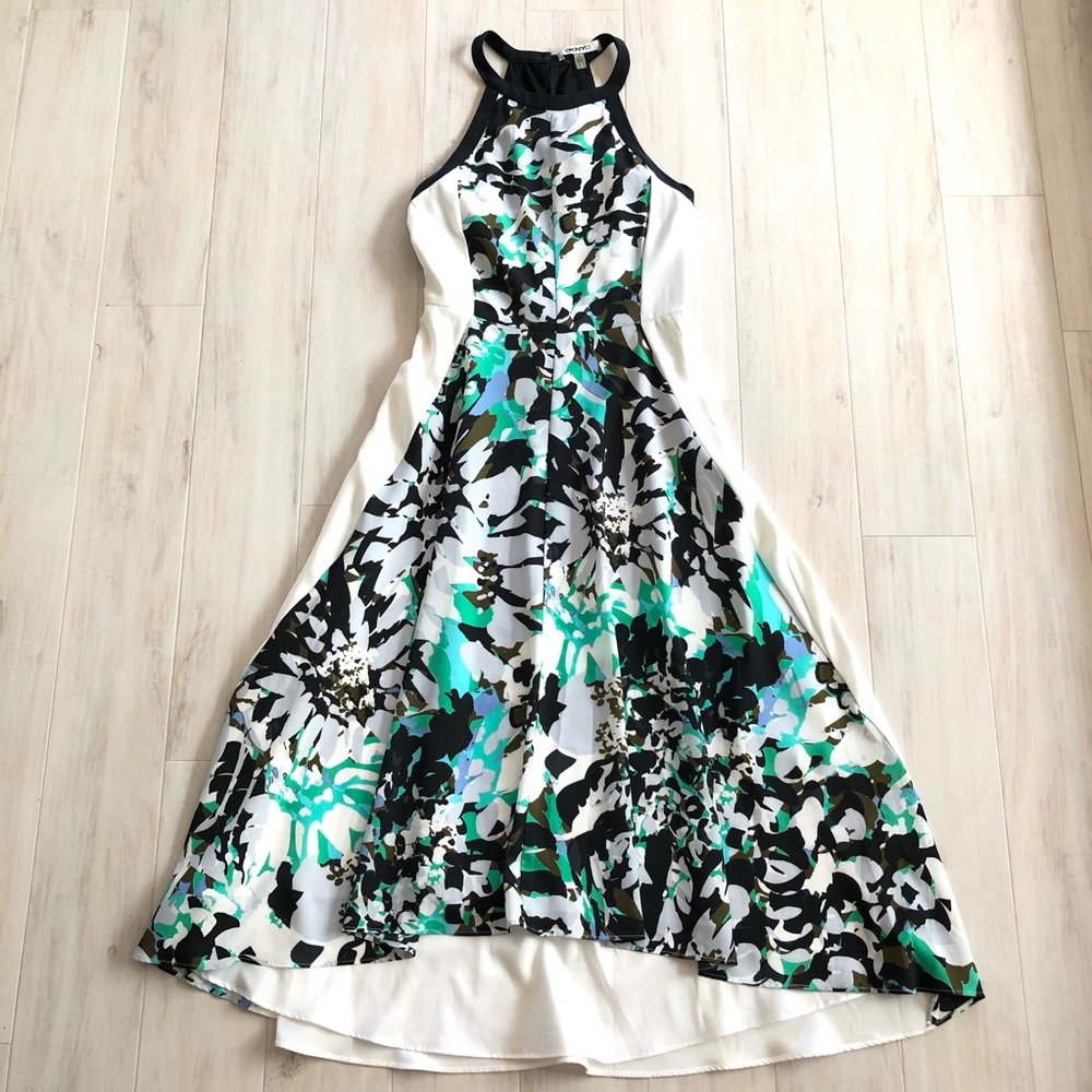 DKNYC Hi-low Halter Dress